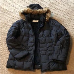 Calvin Klein black down coat